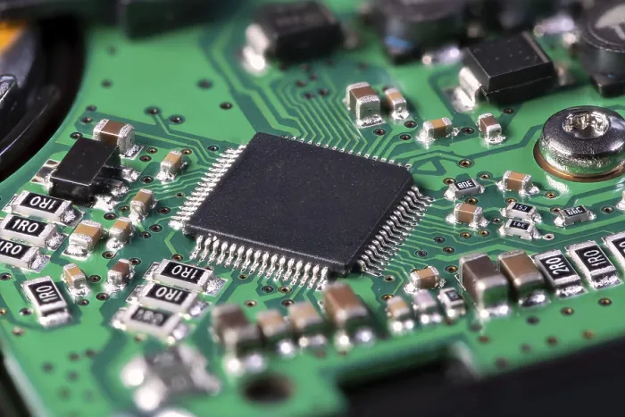 Gerahmter Druck : Integrierte Schaltung mit einem Prozessorchip auf der Computer-Mainboard. Gerahmter Druck : Integrierte Schaltung mit einem Prozessorchip auf der Computer-Mainboard.