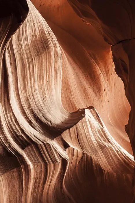 Gerahmter Druck : Innenansicht des Antelop Canyon, wunderbare orangefarbene Wellen aus Stein. Gerahmter Druck : Innenansicht des Antelop Canyon, wunderbare orangefarbene Wellen aus Stein.