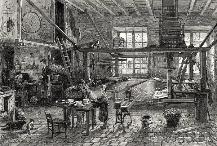 Gerahmter Druck : Das Innere eines Kanuts Hauses Gerahmter Druck : Das Innere eines Kanuts Hauses