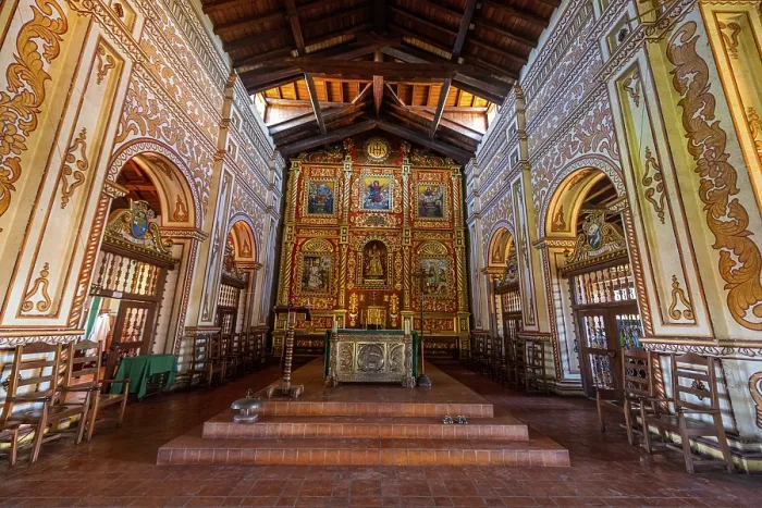 Gerahmter Druck : Innenraum der Mission von Concepción Gerahmter Druck : Innenraum der Mission von Concepción