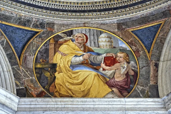 Gerahmter Druck : Das Innere des Vatikanischen Museums. Gerahmter Druck : Das Innere des Vatikanischen Museums.