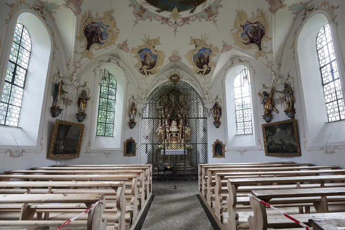 Gerahmter Druck : Innenansicht Loretto-Kapelle, Oberstdorf Gerahmter Druck : Innenansicht Loretto-Kapelle, Oberstdorf