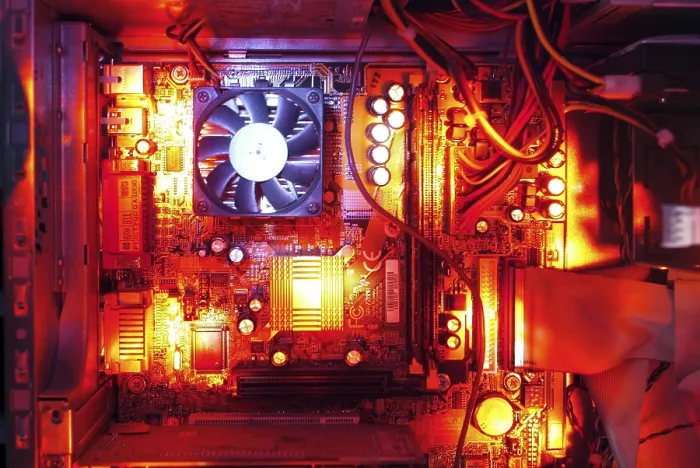 Gerahmter Druck : Innenseite eines Computers Gerahmter Druck : Innenseite eines Computers