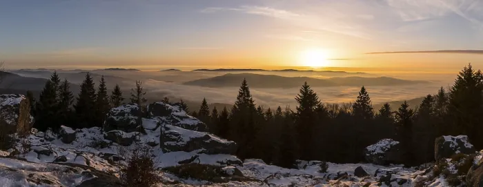 Gerahmter Druck : Inversionswetterlage, Inversion. Gerahmter Druck : Inversionswetterlage, Inversion.