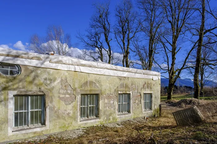 Gerahmter Druck : Ehemaliger Jodbrunnen, Heilquelle