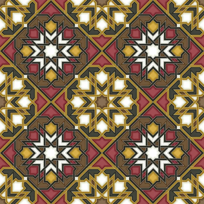 Gerahmter Druck : Islamische geometrische Muster Gerahmter Druck : Islamische geometrische Muster