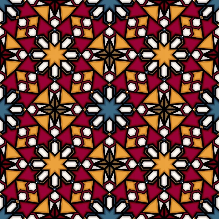 Gerahmter Druck : Islamische geometrische Muster Gerahmter Druck : Islamische geometrische Muster