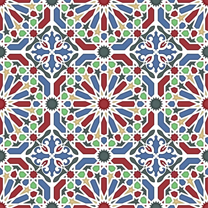 Gerahmter Druck : Islamische geometrische Muster Gerahmter Druck : Islamische geometrische Muster