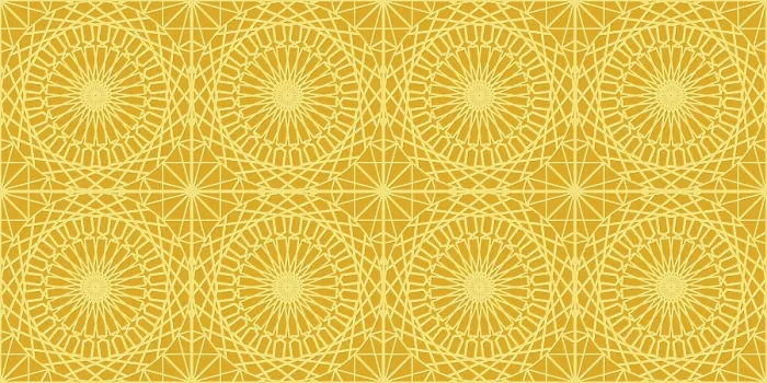Gerahmter Druck : Islamischer Goldschmuck-Ornament-Vektor-Seamless-Muster Gerahmter Druck : Islamischer Goldschmuck-Ornament-Vektor-Seamless-Muster