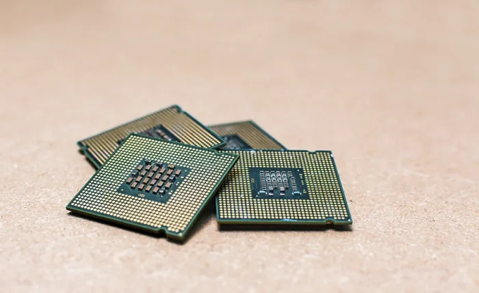 Gerahmter Druck : Isolierte Computer-Mikroprozessoren. Gerahmter Druck : Isolierte Computer-Mikroprozessoren.