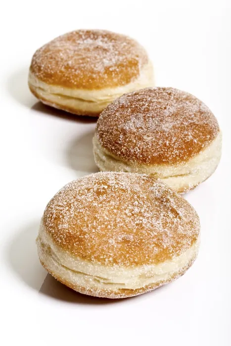 Gerahmter Druck : Drei Mohnkrapfen. Gerahmter Druck : Drei Mohnkrapfen.