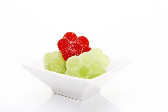 Gerahmter Druck : Gummibärchen