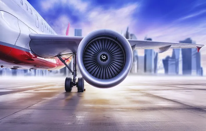 Gerahmter Druck : Flugzeugtriebwerk Gerahmter Druck : Flugzeugtriebwerk