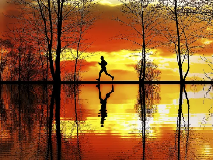 Gerahmter Druck : Jogging Gerahmter Druck : Jogging