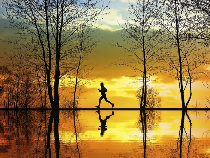 Gerahmter Druck : Jogging Gerahmter Druck : Jogging