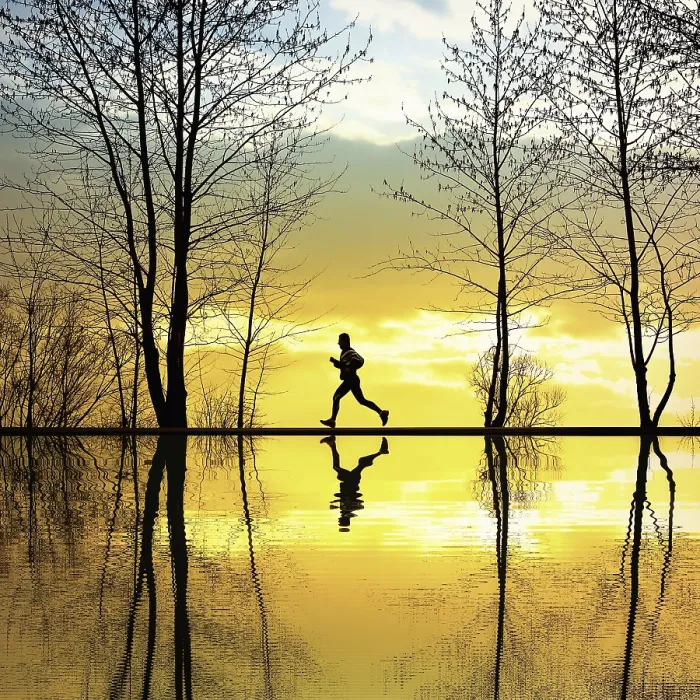 Gerahmter Druck : Jogging Gerahmter Druck : Jogging
