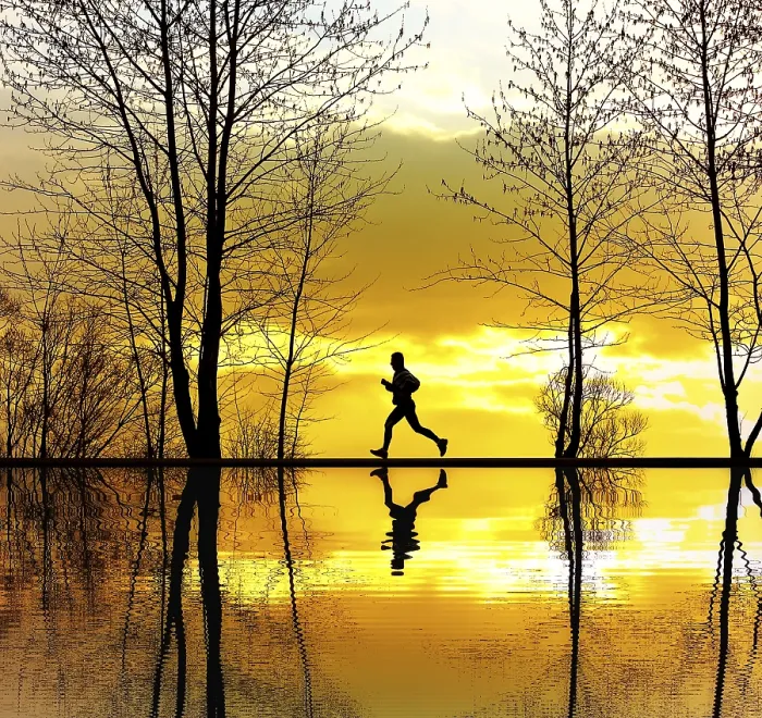 Gerahmter Druck : Jogging Gerahmter Druck : Jogging
