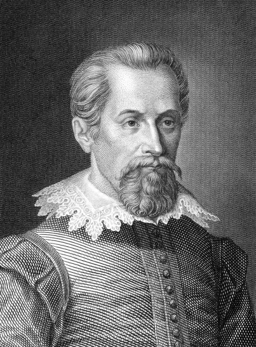 Gerahmter Druck : Johannes Kepler