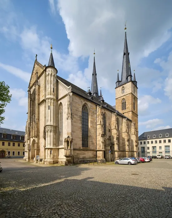 Gerahmter Druck : Johanneskirche, Saalfeld, Thüringen, Deutschland Gerahmter Druck : Johanneskirche, Saalfeld, Thüringen, Deutschland