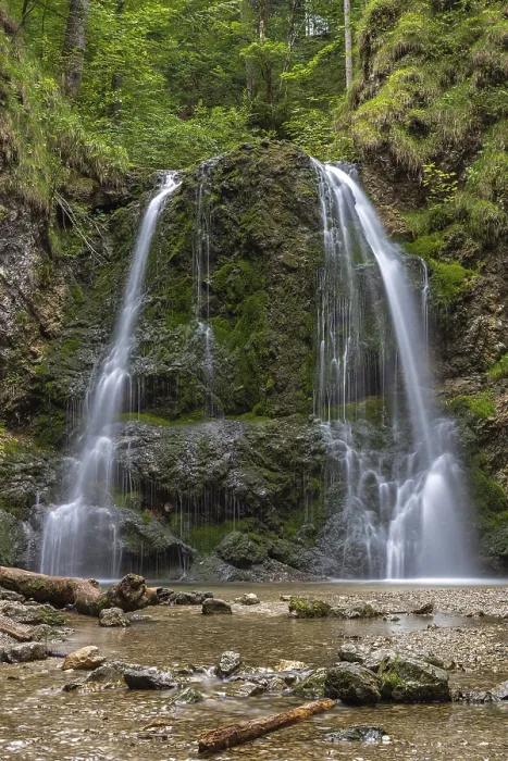 Gerahmter Druck : Josefsthal-Wasserfall