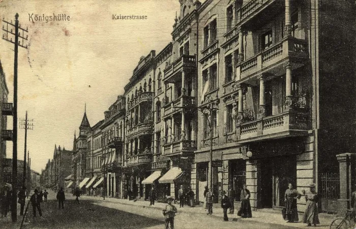 Gerahmter Druck : Kaiserstraße in Königshütte Gerahmter Druck : Kaiserstraße in Königshütte