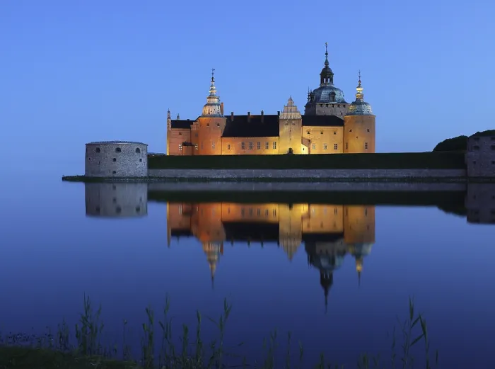 Gerahmter Druck : Schloss Kalmar