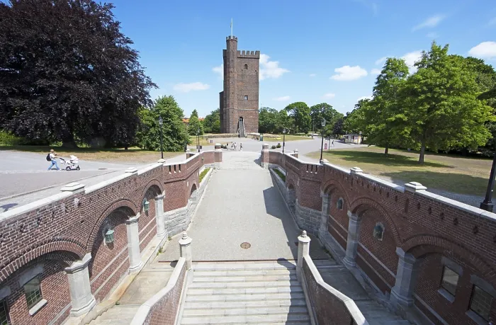 Gerahmter Druck : Karnan-Mittelalter-Turm, Helsingborg Gerahmter Druck : Karnan-Mittelalter-Turm, Helsingborg