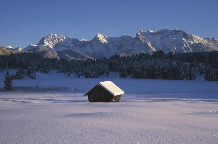 Gerahmter Druck : Karwendelgebirge im Winter von Gerold. Gerahmter Druck : Karwendelgebirge im Winter von Gerold.
