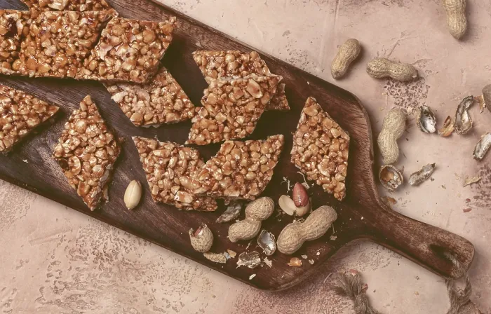 Gerahmter Druck : Kozinaki mit Erdnüssen, Dessert Gerahmter Druck : Kozinaki mit Erdnüssen, Dessert