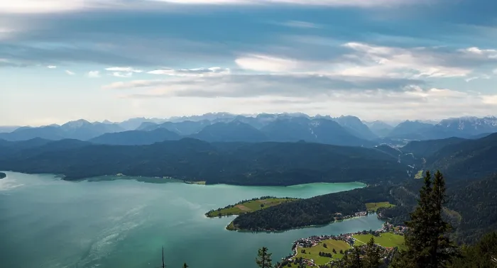 Gerahmter Druck : Seealp und Berge Gerahmter Druck : Seealp und Berge