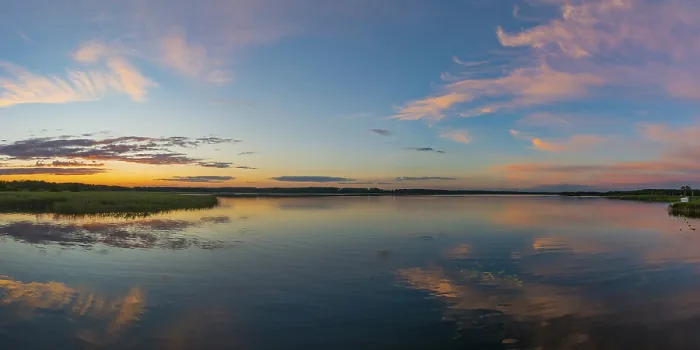 Gerahmter Druck : Landschaft im Abendlicht. Gerahmter Druck : Landschaft im Abendlicht.