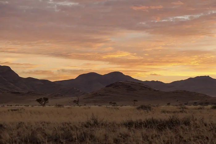 Gerahmter Druck : Landschaft an der Hauptstraße C19, Sonnenaufgang, Namibia. Gerahmter Druck : Landschaft an der Hauptstraße C19, Sonnenaufgang, Namibia.