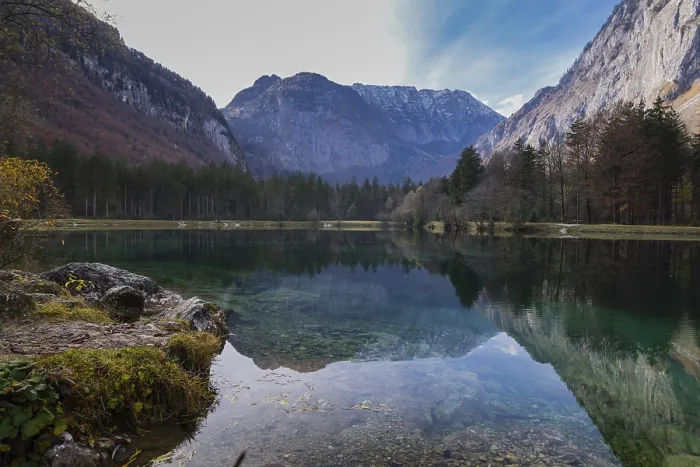 Gerahmter Druck : Landschaftspanorama, Bluntausee Gerahmter Druck : Landschaftspanorama, Bluntausee