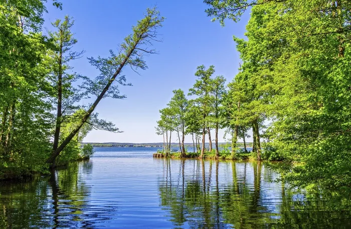 Gerahmter Druck : Landschaft am Scharmutzelsee Gerahmter Druck : Landschaft am Scharmutzelsee