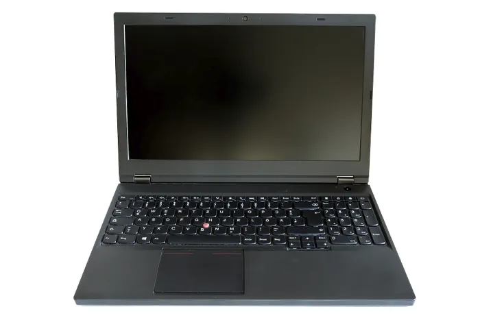 Gerahmter Druck : Laptop-PC auf weißem Hintergrund Gerahmter Druck : Laptop-PC auf weißem Hintergrund