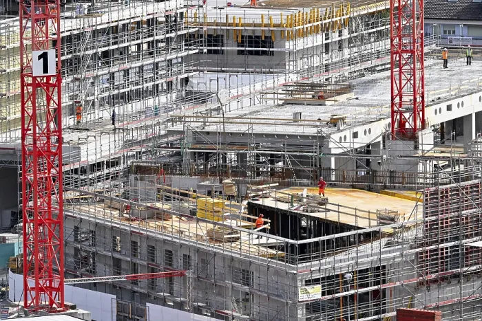 Gerahmter Druck : Großbaustelle Gerahmter Druck : Großbaustelle
