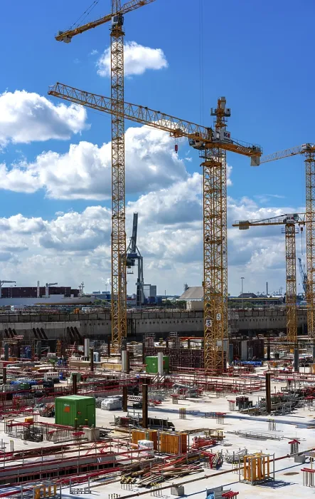 Gerahmter Druck : Großbaustelle am Überseequartier Gerahmter Druck : Großbaustelle am Überseequartier