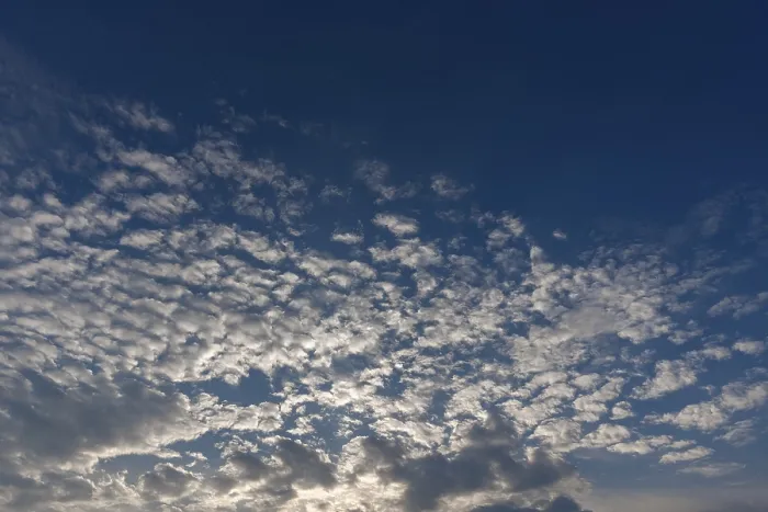 Gerahmter Druck : Große weiche Wolken (Altocumulus) Gerahmter Druck : Große weiche Wolken (Altocumulus)