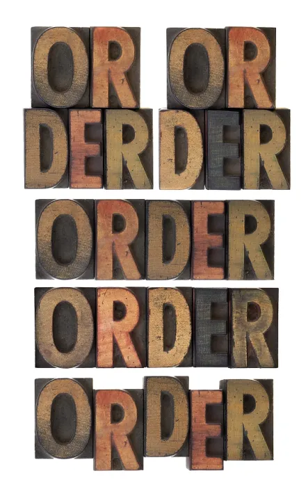 Gerahmter Druck : Mehrere Layoutversionen der Wortstellung. Gerahmter Druck : Mehrere Layoutversionen der Wortstellung.