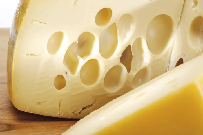 Gerahmter Druck : Leerdammer-Käse Gerahmter Druck : Leerdammer-Käse