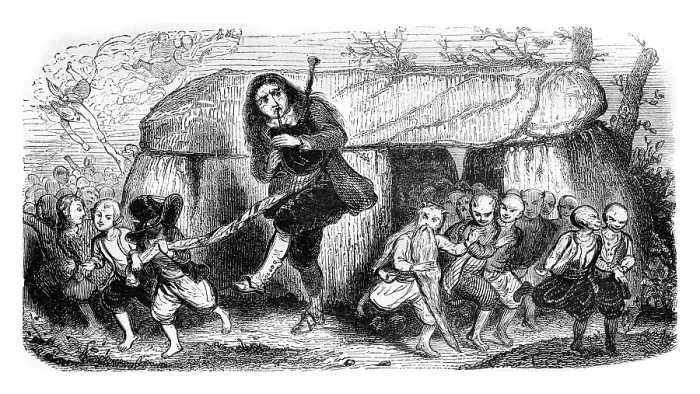 Gerahmter Druck : Der Sagenhafte Schotte mit der Dudelsackpfeife, 1843 Gerahmter Druck : Der Sagenhafte Schotte mit der Dudelsackpfeife, 1843