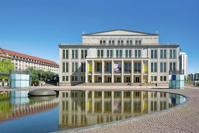 Gerahmter Druck : Leipziger Oper am Augustusplatz Gerahmter Druck : Leipziger Oper am Augustusplatz