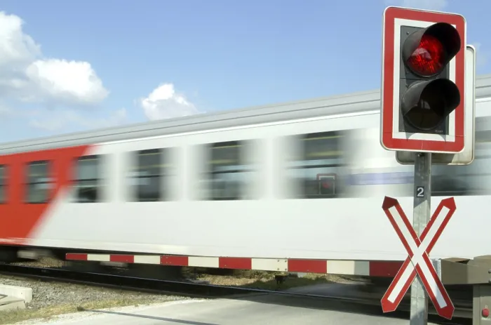 Gerahmter Druck : Bahnübergang Gerahmter Druck : Bahnübergang