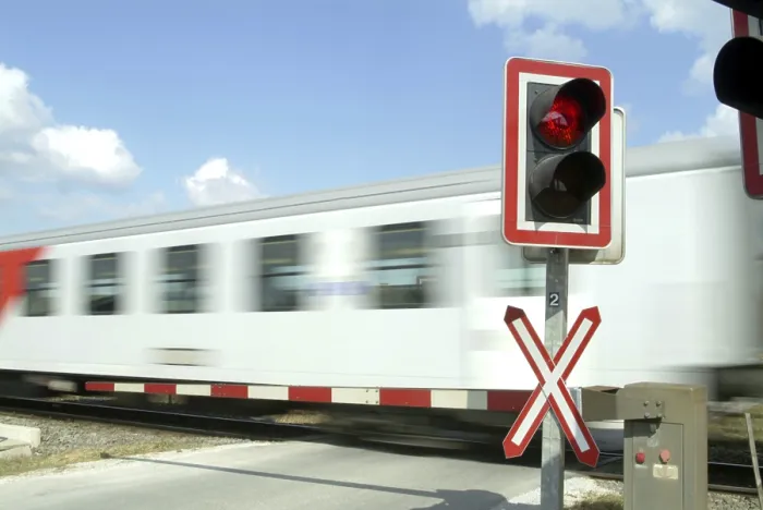 Gerahmter Druck : Bahnübergang Gerahmter Druck : Bahnübergang