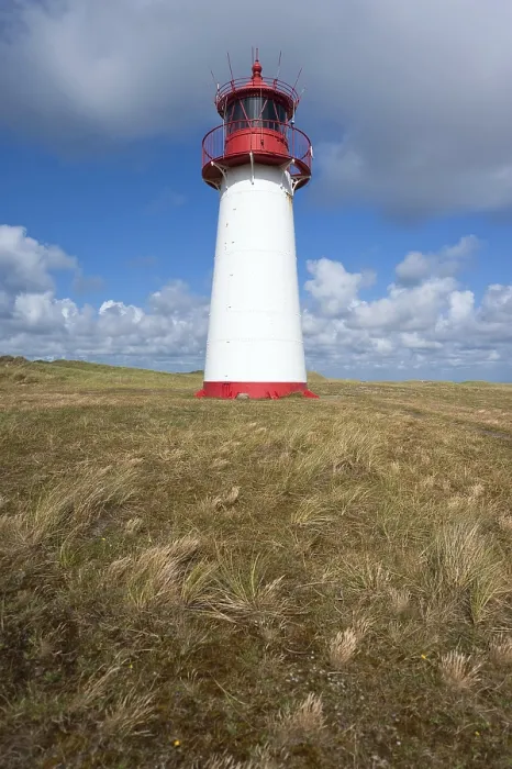 Gerahmter Druck : Leuchtturm mit blauem Himmel bei Ellenbogen. Gerahmter Druck : Leuchtturm mit blauem Himmel bei Ellenbogen.