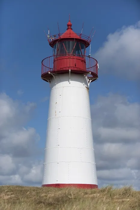 Gerahmter Druck : Leuchtturm mit blauem Himmel bei Ellenbogen. Gerahmter Druck : Leuchtturm mit blauem Himmel bei Ellenbogen.