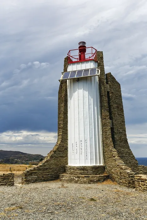 Gerahmter Druck : Leuchtturm von Cap Cerbere Gerahmter Druck : Leuchtturm von Cap Cerbere
