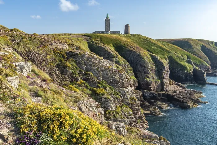 Gerahmter Druck : Leuchtturm bei Cap Frehel, Plevenon Gerahmter Druck : Leuchtturm bei Cap Frehel, Plevenon