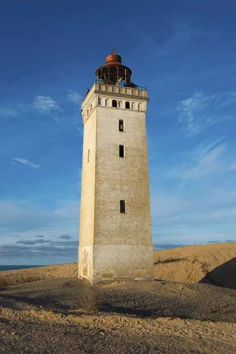 Gerahmter Druck : Leuchtturm und Düne, Rubjerg Knude
