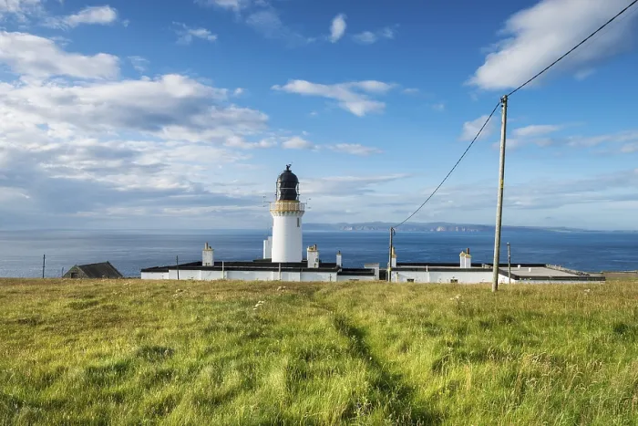 Gerahmter Druck : Leuchtturm, Halbinsel Dunnet Head Gerahmter Druck : Leuchtturm, Halbinsel Dunnet Head